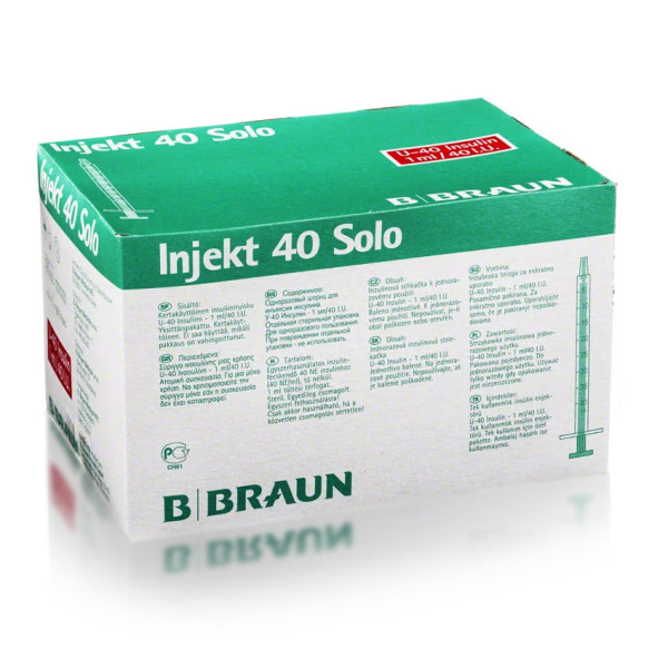 100 Injekt ® 40 Solo Insulinspritzen - 1 ml