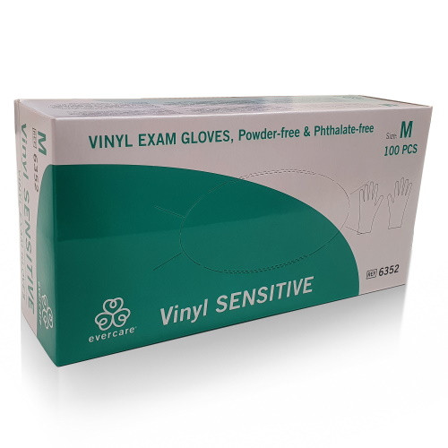 Evercare® vinyl gloves - powder-free 