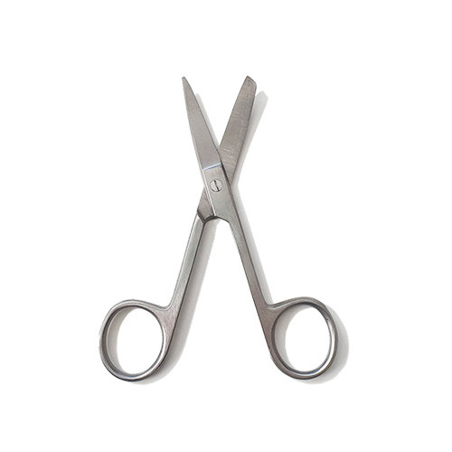 Surgical scissors - 10.5 cm, curved / straight