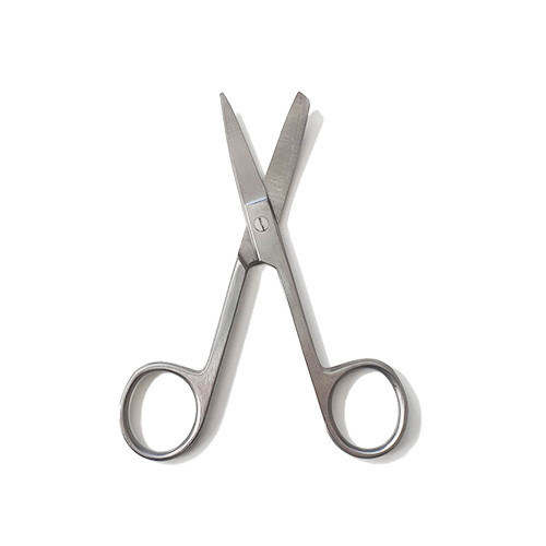 Chirurgische Schere - 10,5cm, gebogen / gerade