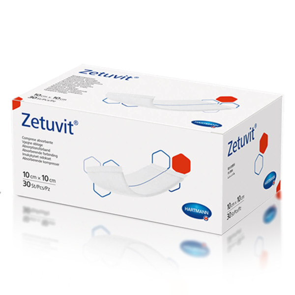 30 Zetuvit ® Suction Compresses - non-sterile, 10 cm x 10 cm