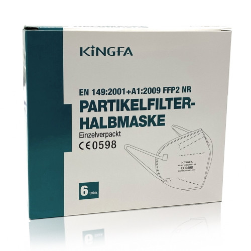 Pack of 6 KINGFA FFP2 masks (CE 0598)