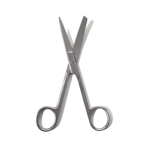 Surgical scissors - 14.5 cm, curved / straight
